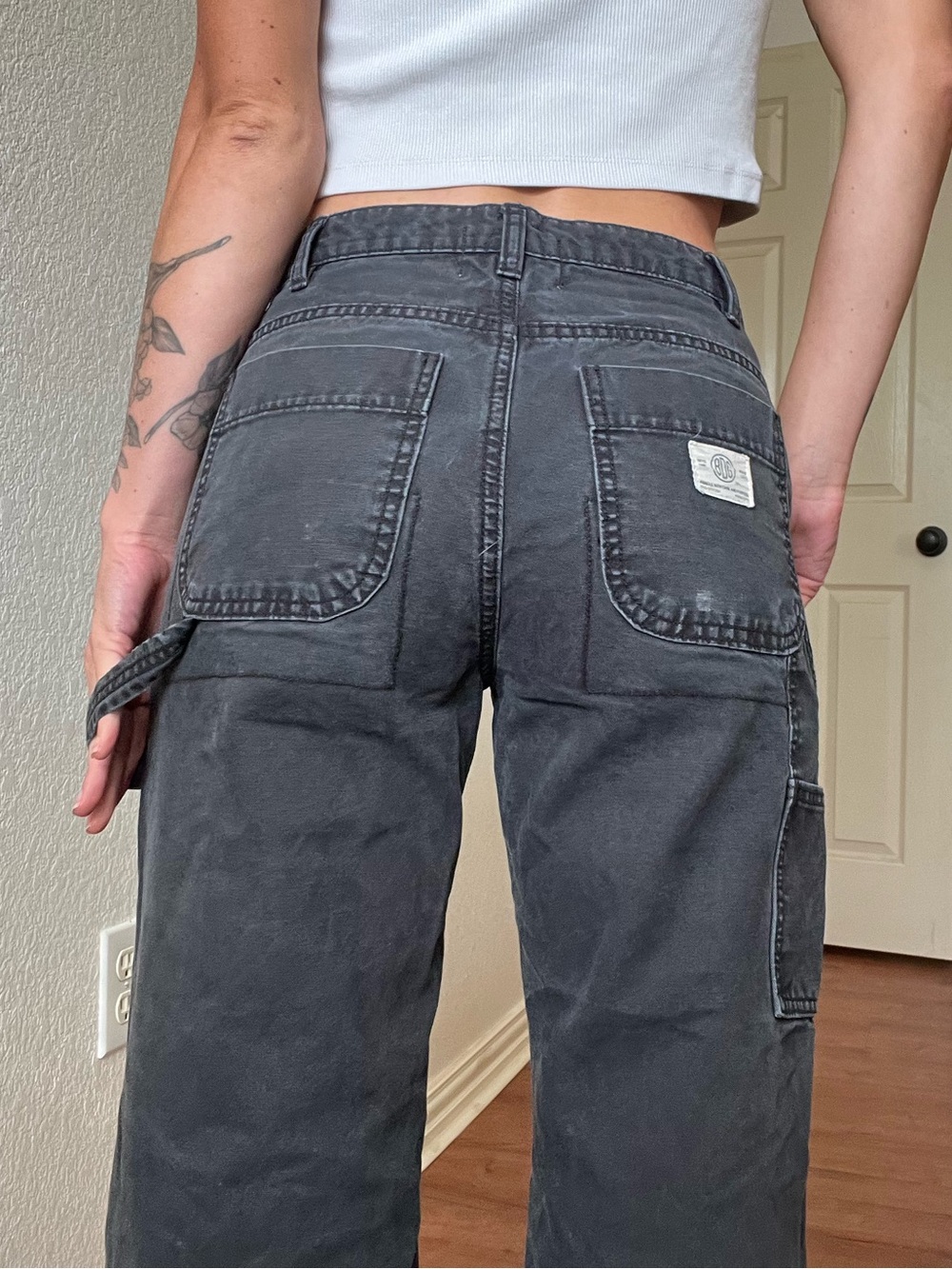 BDG Navy Straight-Leg Utility Pants